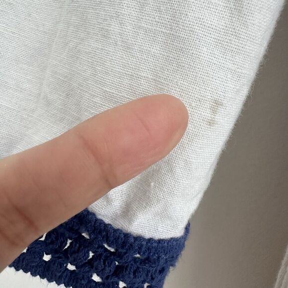 Anthropologie Maeve Olympia Dress XS Embroidered Cotton Linen Tunic Boho Resort - Picture 10 of 16